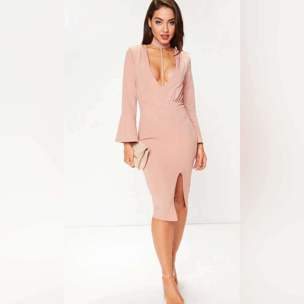 Crocker neck midi dress